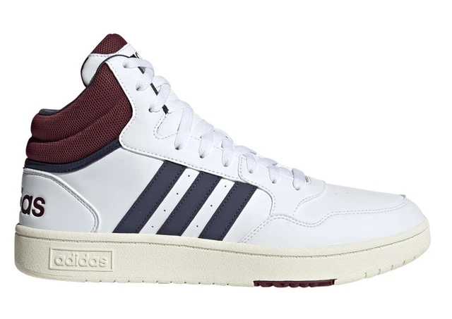 Chaussures Hommes adidas HP7895 Hoops de Tennis Sportif Gymnastique Cuir Blanc