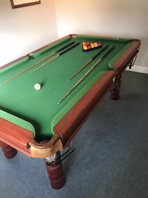 6ft slate bed snooker table