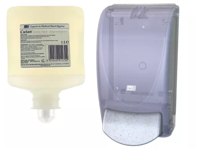 Deb Cutan Gentle Wash Hypoallergenic Hand Wash Cartridge & Hand Wash Dispenser