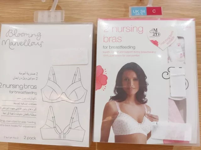 MATERNITY NURSING BRA Two Pack Mothercare T Shirt Type Support