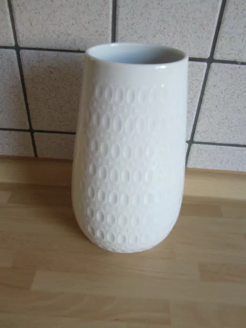Winterling Kirchenlamitz Bavaria Porzellan Vase weiss 21cm hoch oval