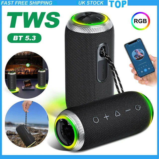 30W RGB PORTABLE Bluetooth Speakers TWS Stereo Loud Bass Outdoor Party