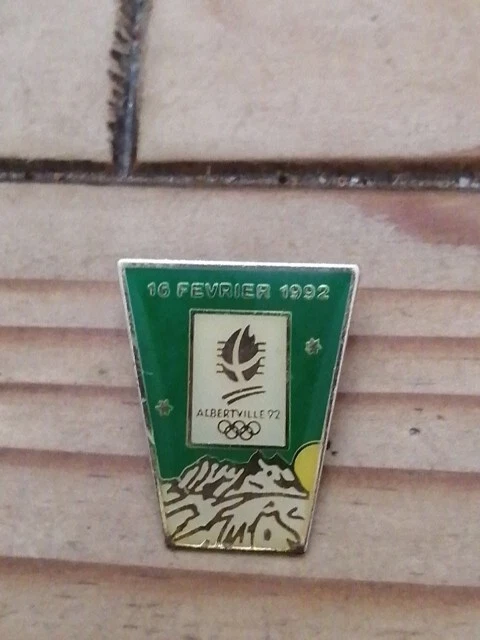 Pin's JO Albertville 92 - Saut à Ski - Émail - Collection Jeux Olympiques 1992 - Occasion