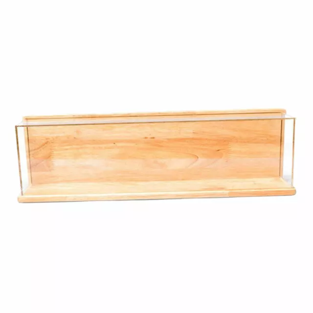 Clear Acrylic Showcase with Wooden Back Base Model Figures