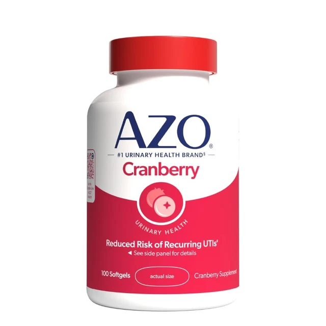 AZO CRANBERRY SUPPLEMENT, Made with Concentrated Whole Fruit Cranberry ...