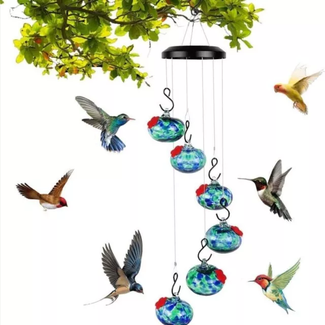 2024 New Charming Wind Chimes Hummingbird feeders Garden ornaments outside