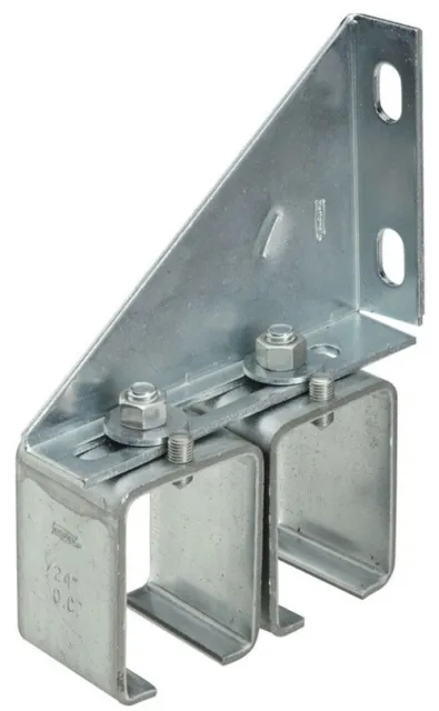 Stanley N104-752 Galvanized Steel Adjustable Box Rail Splice Bracket (Pack of 2)