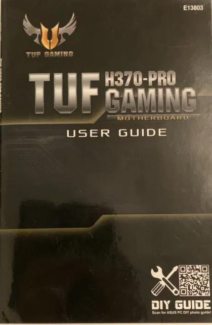 TUF Gaming H370-PRO Motherboard User Guide And CD PC Install