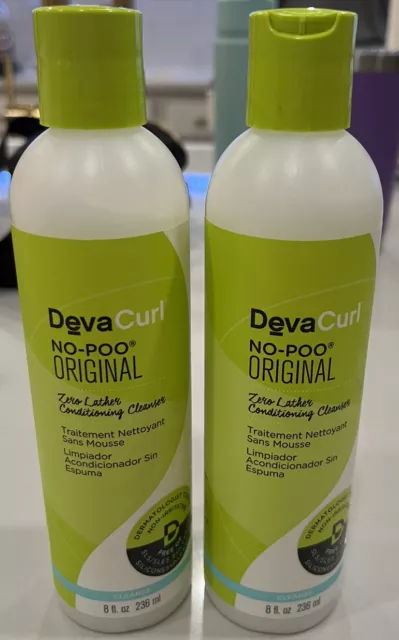 Deva Curl No-Poo Conditioning Cleanser, Lot of 2, 8 oz each, brand new!