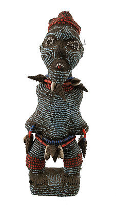 Fetish Figure African Bamileke Beads -cameroon-art Tribale -1173