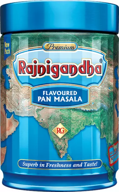 Rajnigandha Pan Masala Flavour Freshness Taste Smart Pocket Pack Tin Dabba 100g