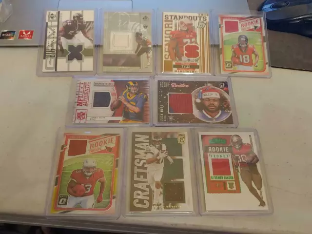 NFL Patch/Jersey/Memorabilia Cards. You Pick The Card. Random Years & Players 2