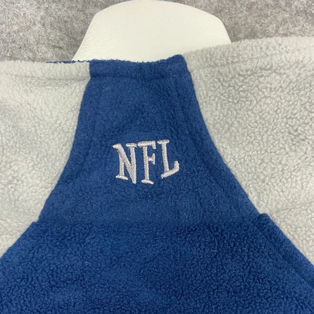 Felpa maglione New England Patriots da uomo extra large blu NFL 1/4 cerniera 19