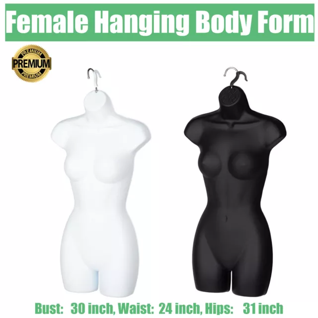 Female Hanging Body Form Retail Display Mannequin