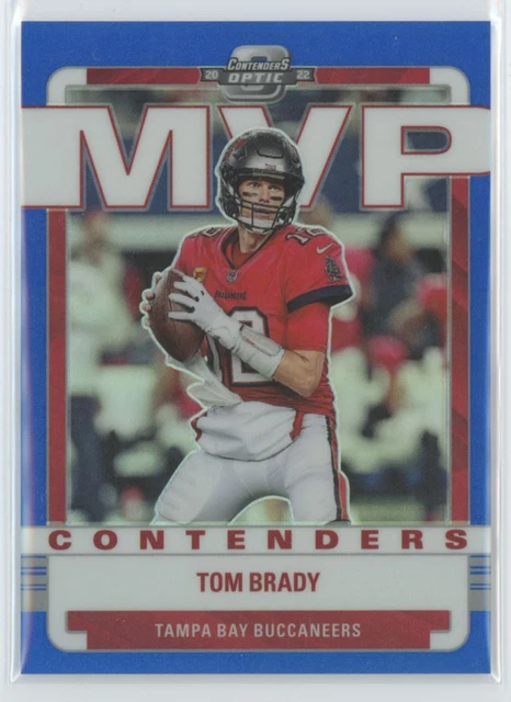 2022 Contenders Optic Football MVP Contenders Blue Tom Brady 20/99 MVP-8 SA1
