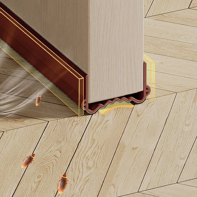 Striscia di tenuta inferiore porta design a tre strati per riduzione rumore vent
