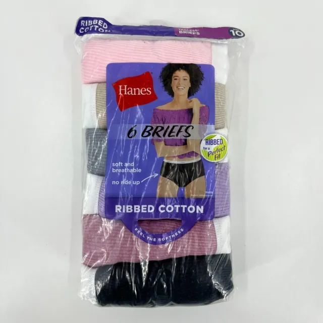 Nabtos 6 Womens Cotton Bikinis Underwear Briefs Stripes Teen panties Lot  Pack S 