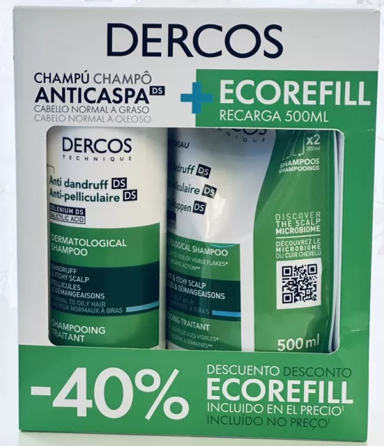 Vichy Dercos DS Anti-Schuppen Advanced Action Shampoos Doppelpack 390ml + 500ml