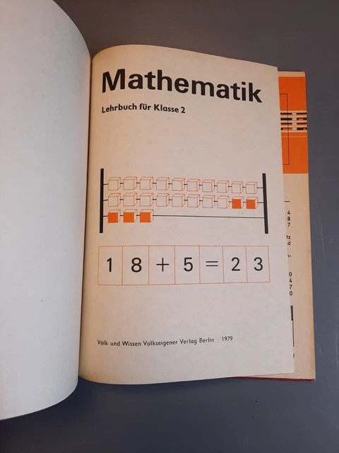 DDR SCHULBUCH MATHEMATIK Klasse 2 JP Jungpioniere Vintage 70er 80er ...