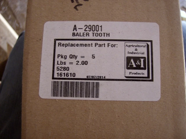 29001 Fits Vermeer Round Baler Tooth Lot Of 5