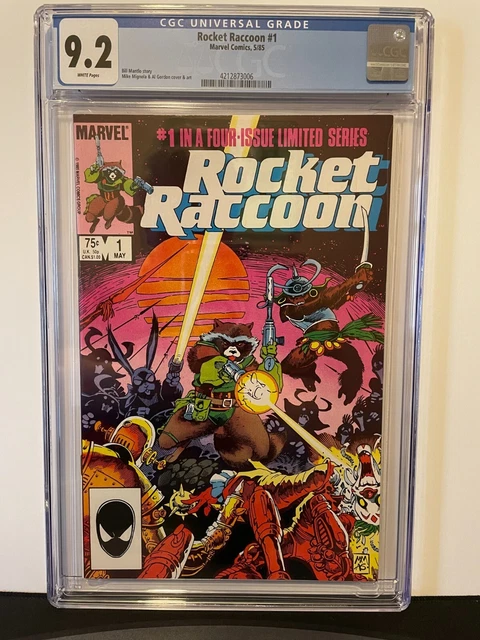 Rocket Raccoon #1 CGC 9.2, NM-, White Pages, Copper Age, 1985 