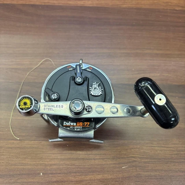 Moulinet toupie vintage Daiwa GS-6 doré résistant avec boite | eBay