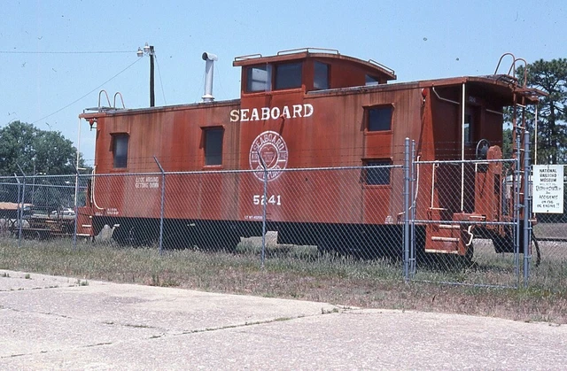 ORIGINAL 2002 RAILROAD SLIDE SAL SEABOARD AIR LINE 5241 caboose NORTH CAROLINA
