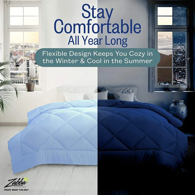 Sleep Restoration King Size Comforter for Bed - Down Alternative, Heavy, All-Sea