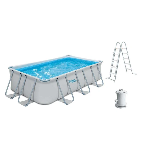 Copertura Per Piscina Fuori Terra In Tessuto Oxford 210D – Rettangolare 400x211 Cm – Protezione UV E Detriti