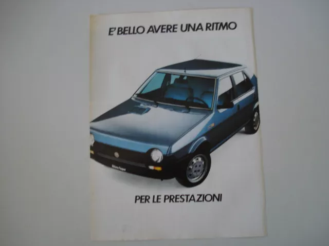 advertising Pubblicità 1982 FIAT RITMO SUPER