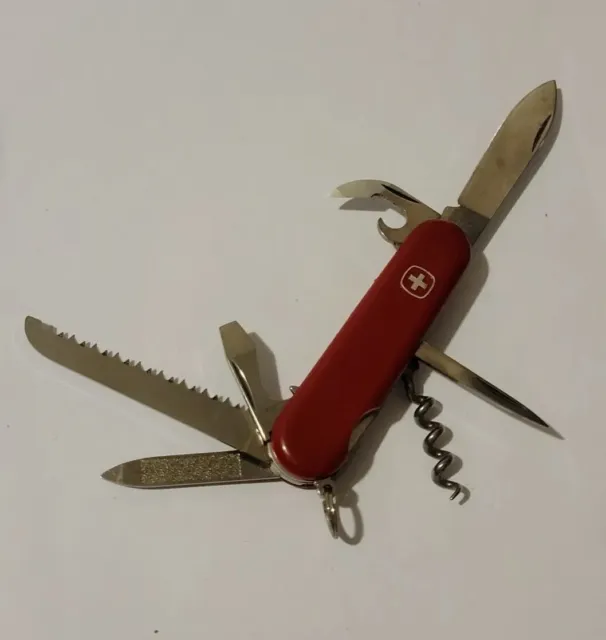 Wenger Delemont Retired Discontinued Vintage Red Swiss Army Knife 7 tools 1