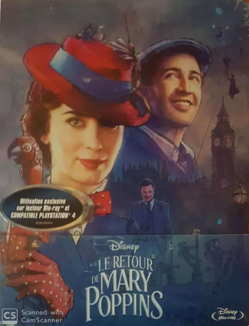 Le retour de mary poppins  - steelbook BLURAY - NEUF