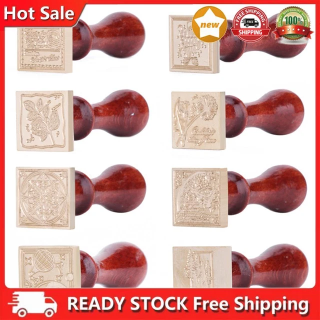 Retro DIY Seal Stamp Scrapbooking Album Envelope Decor Square Sealing Wax Stamp