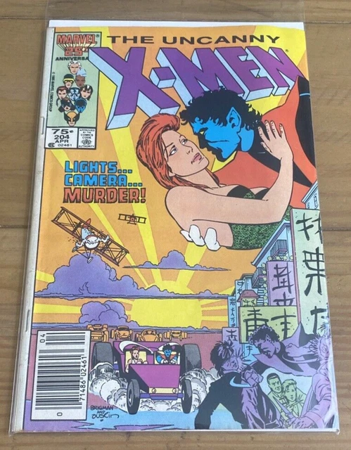 The Uncanny X-Men #204 Apr 1986 Marvel Comics Group Vintage Comic Book Newsstand