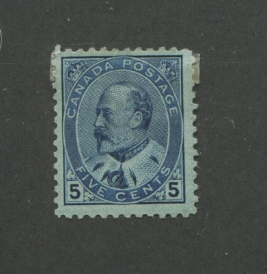 1923-10 centesimi Usato Blu Sottile AMMIRAGLIO Bagnato Stampa sg253 Giorgio V Canada FRANCOBOLLI 