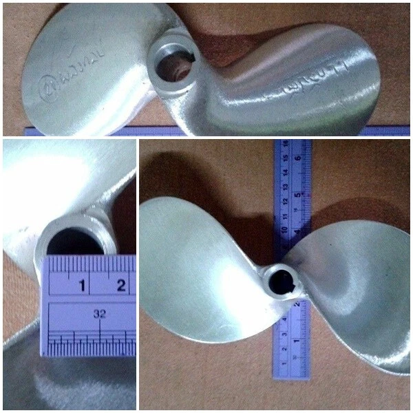 Cast Aluminium Propeller 8 Inch (8") Long Tail Boat Craft Mud Motor Strong Blade