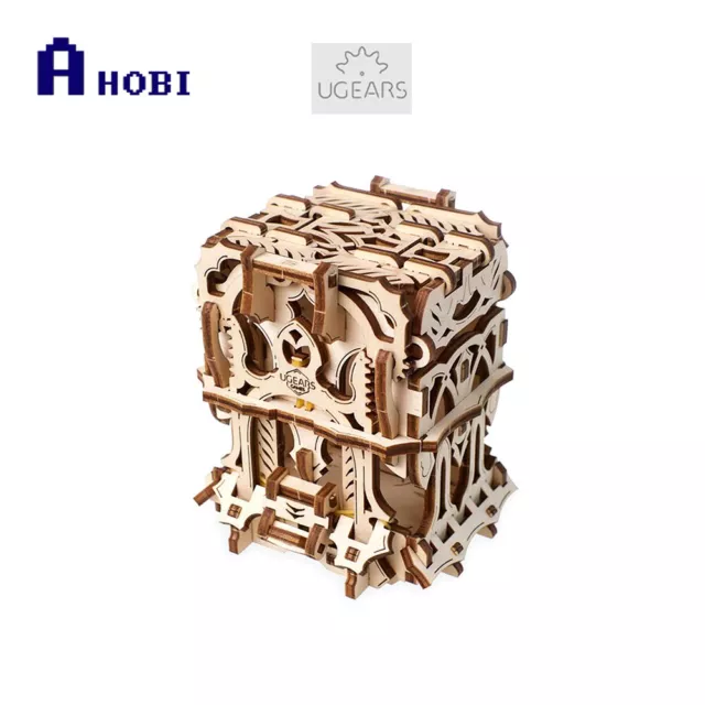 Made in Ukraine UGears Deck Box Device 3D Puzzle Wooden Mechanical Model Kit