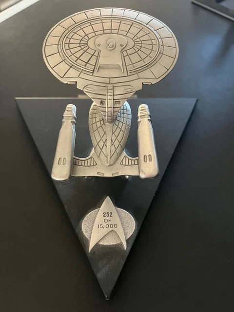 RAWCLIFFE PEWTER USS Enterprise NCC 1701 D Limited Edition 252 10 000 