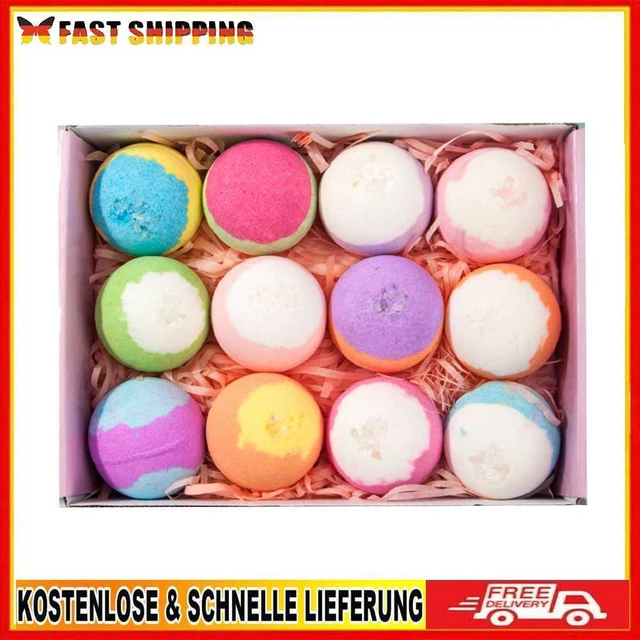 12pcs Handmade Salt Balls Soften Cuticle Bubble Bath Care for Moisturizing Skin