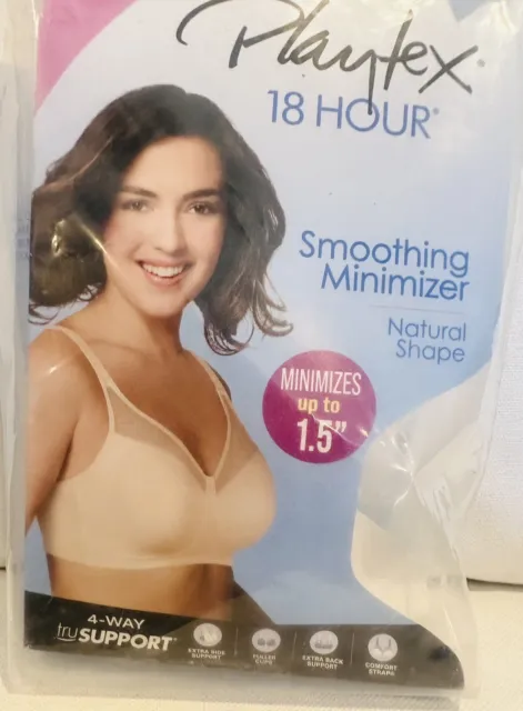 Playtex Wirefree Bra 18 Hour Smoothing Minimizer Smoothing Women's 4697