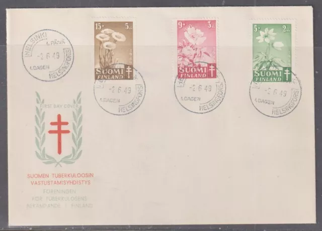 Finland 1949 Tuberculosis Fund First Day Cover - Unaddressed