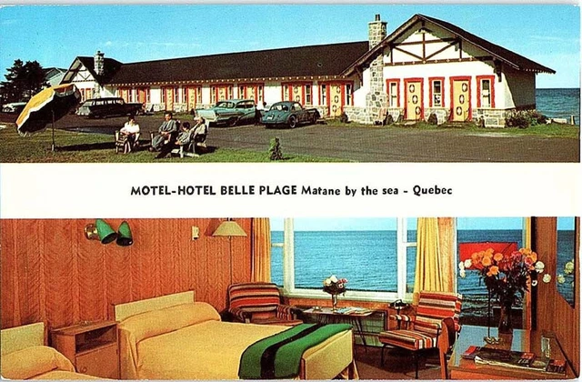 Postcard HOTEL SCENE Matane By The Sea Quebec QC AI7662