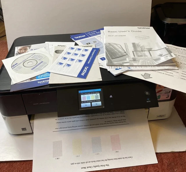 BROTHER DCP-J4120DW WIFI Colour Inkjet Printer A4 with A3 print+ INKS ...