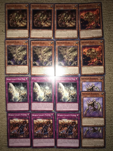 KRAWLER PARTIAL DECK core Ranvier Glial World Legacy Pawns Dendrite ...