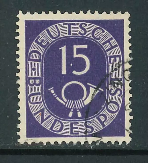 BRD Posthorn - Abart / Plattenfehler Mi-Nr. 129 III gestempelt - Mi. 350,- Euro