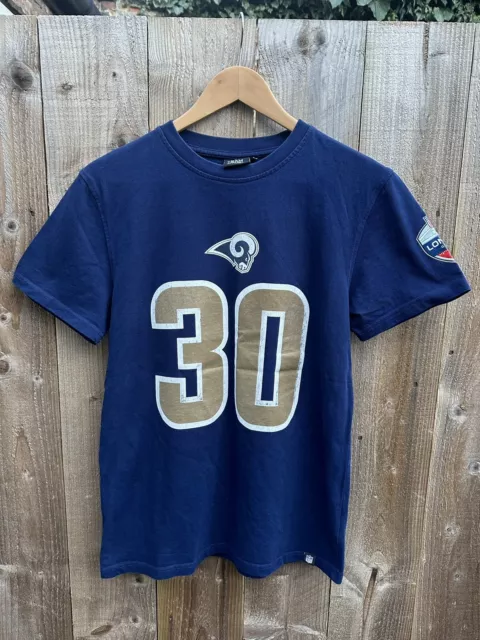 Nfl Los Angeles Rams #30 Todd Gurley Ii T-Shirt Size Small London Games 2017