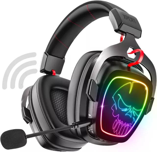 WESEARY WG1 Casque Gaming, 2,4 GHz Bluetooth sans Fil avec Micro