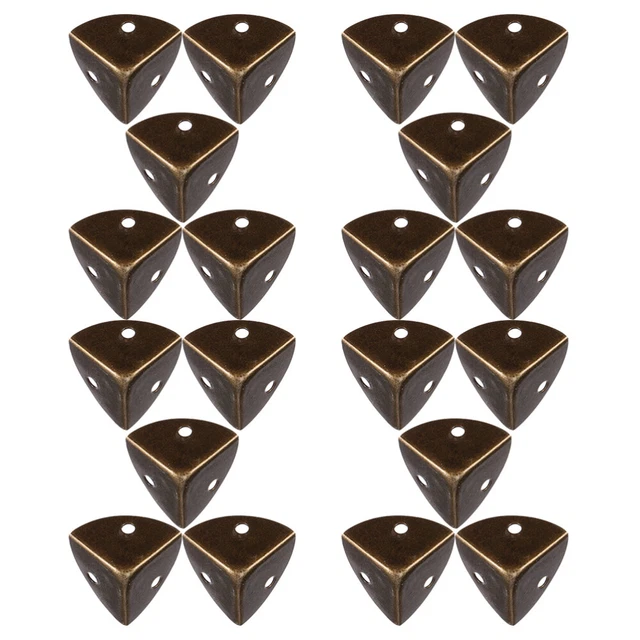 20 Pcs Iron Wooden Box Corner Dust Corners Stairs Protector