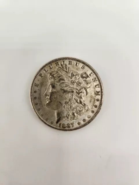 1887 Morgan Silver Dollar United States $1 Coin
