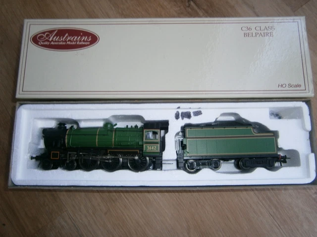 AUSTRAINS HO AUSTRALIAN NSW C36 3642 As Preserved Steam Locomotive $752 ...